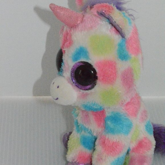 Ty Beanie Boos Wishful Unicorn Plush Toy Colorful - Picture 5 of 9